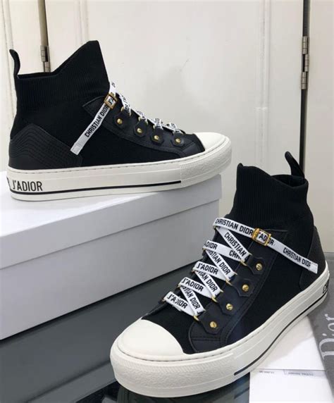 dior high top sneakers black.